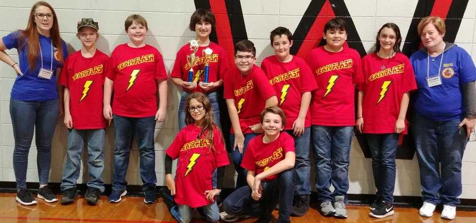 Team Flash and Area 53 of Camden County Middle School in Kingsland, Georgia